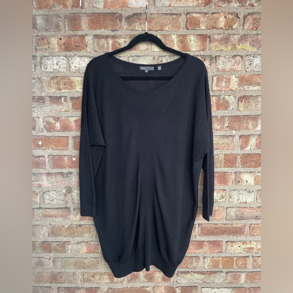 Vince Merino Wool/Cashmere Blend Tunic Sweater🖤